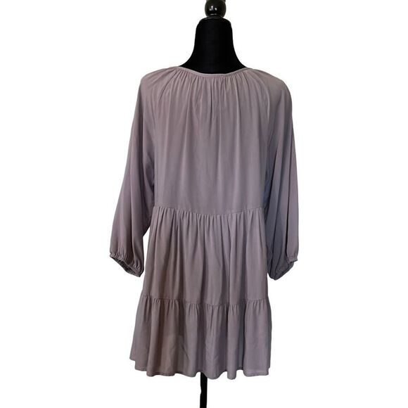 Modigliani Taupe Peasant Dress - M - Picture 3 of 8